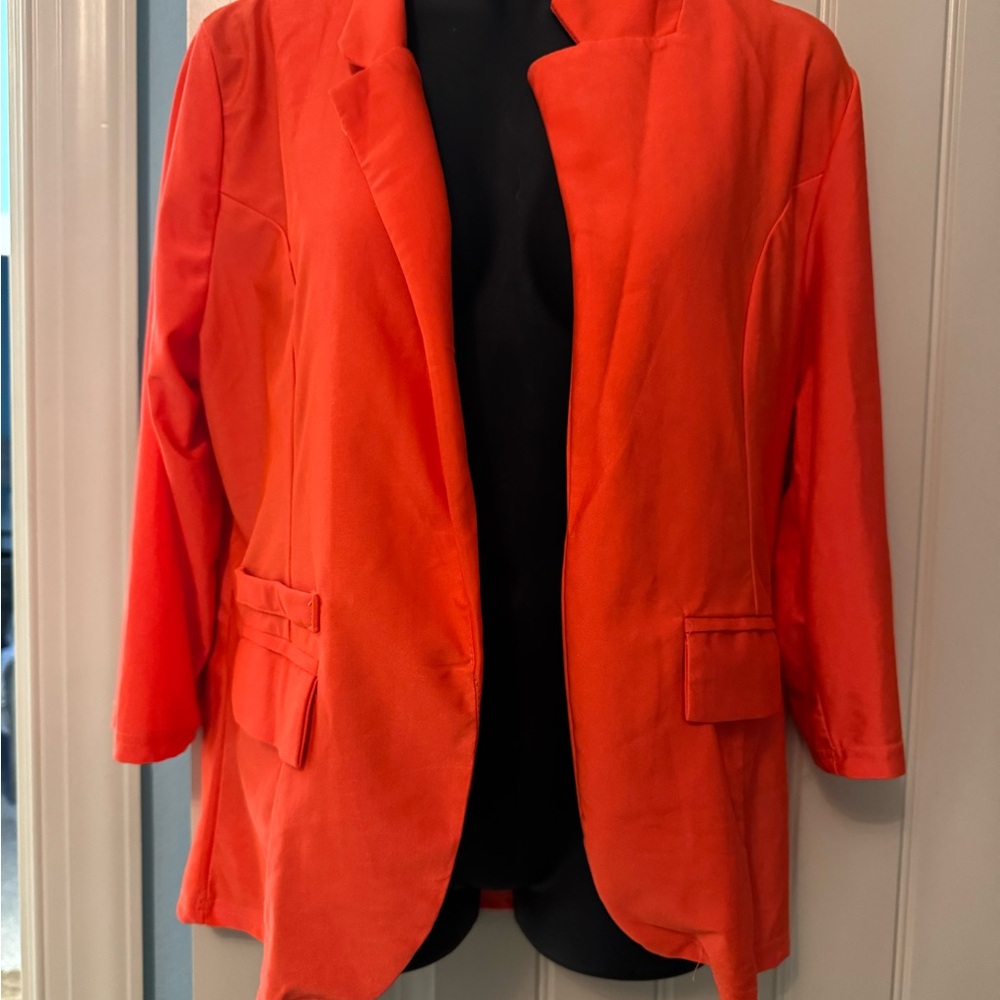 Women's Orange Blazer